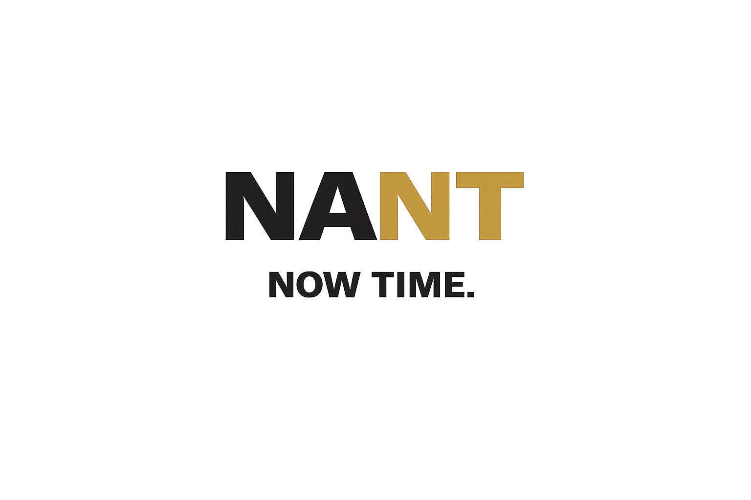 NANT Now Time brand wordmark